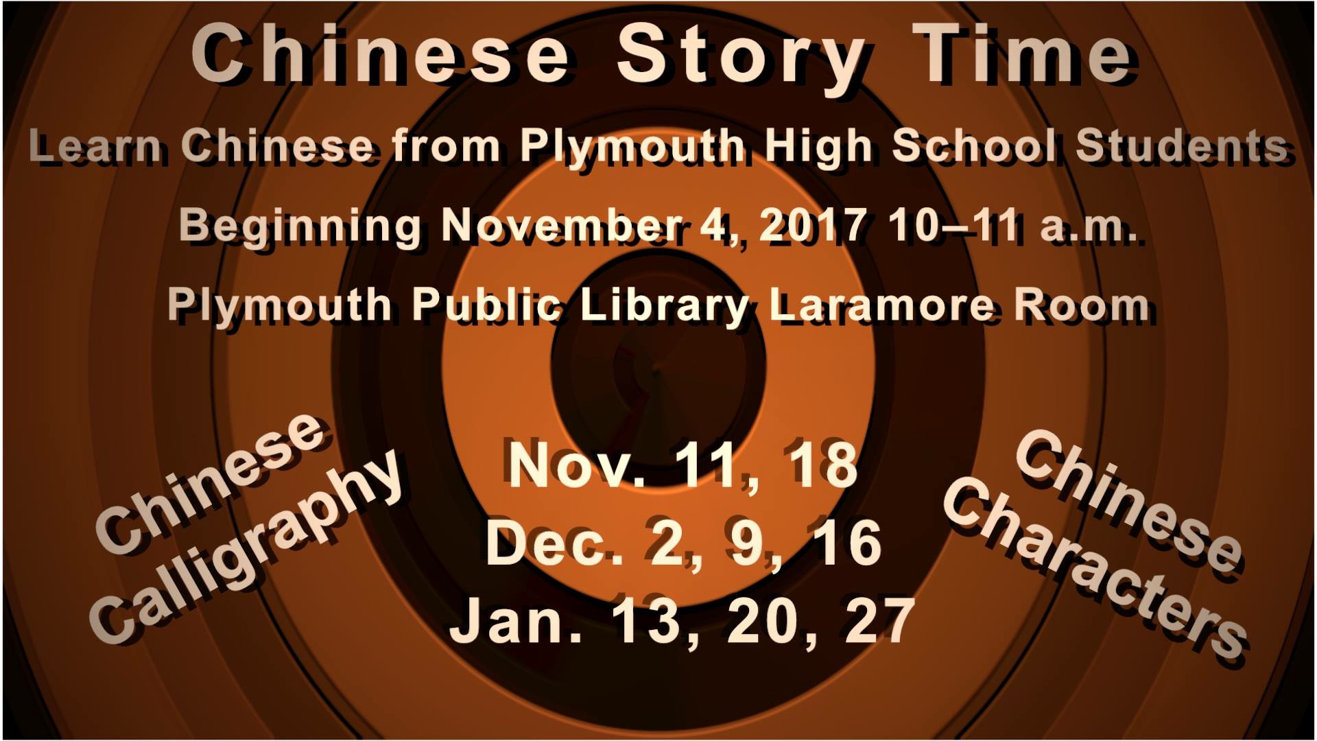 PHS Chinese Students teach Chinese at public library.
