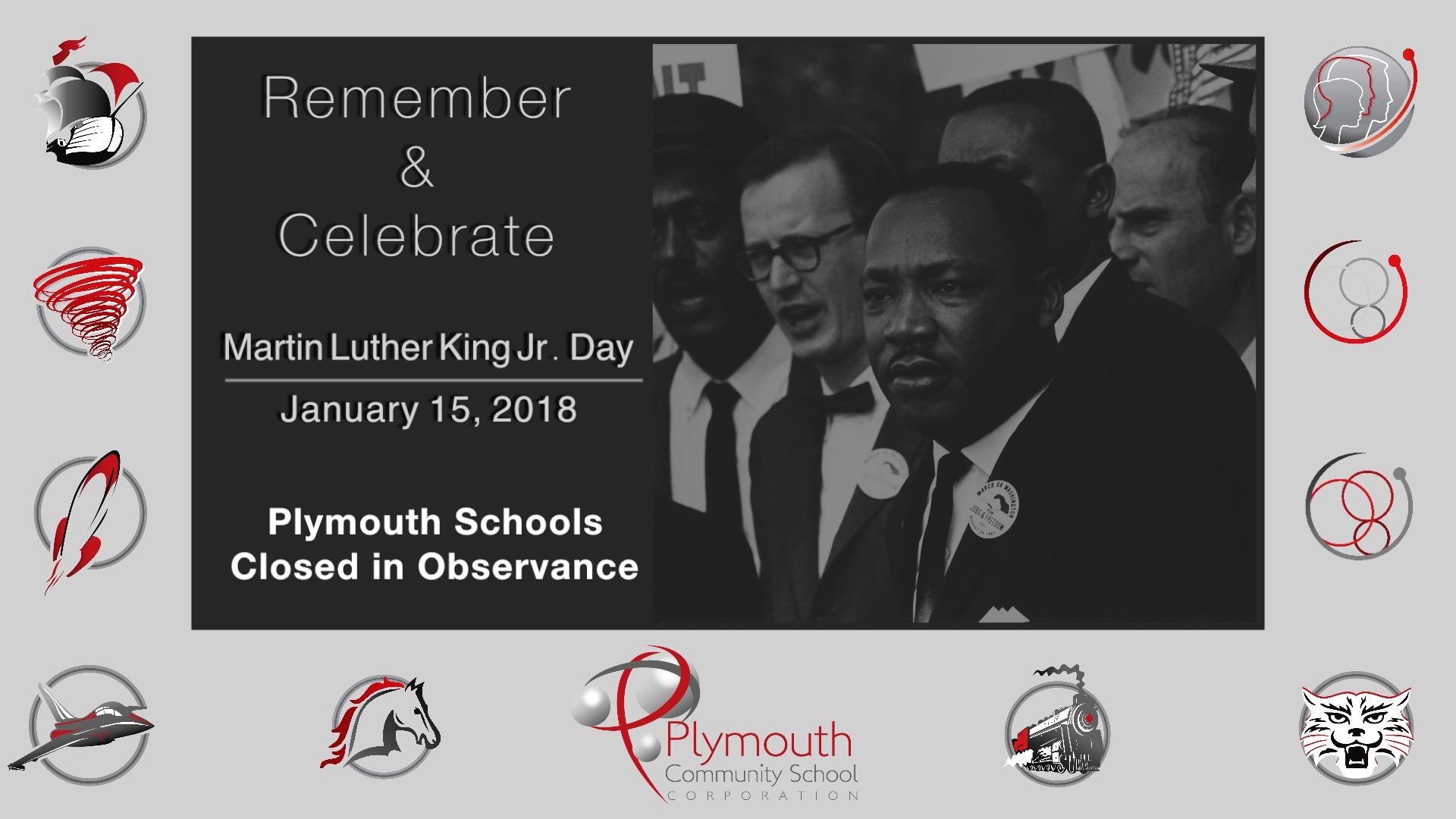 PCSC will be closed on Monday, January 15 in observance of Martin Luther King, Jr. Day.