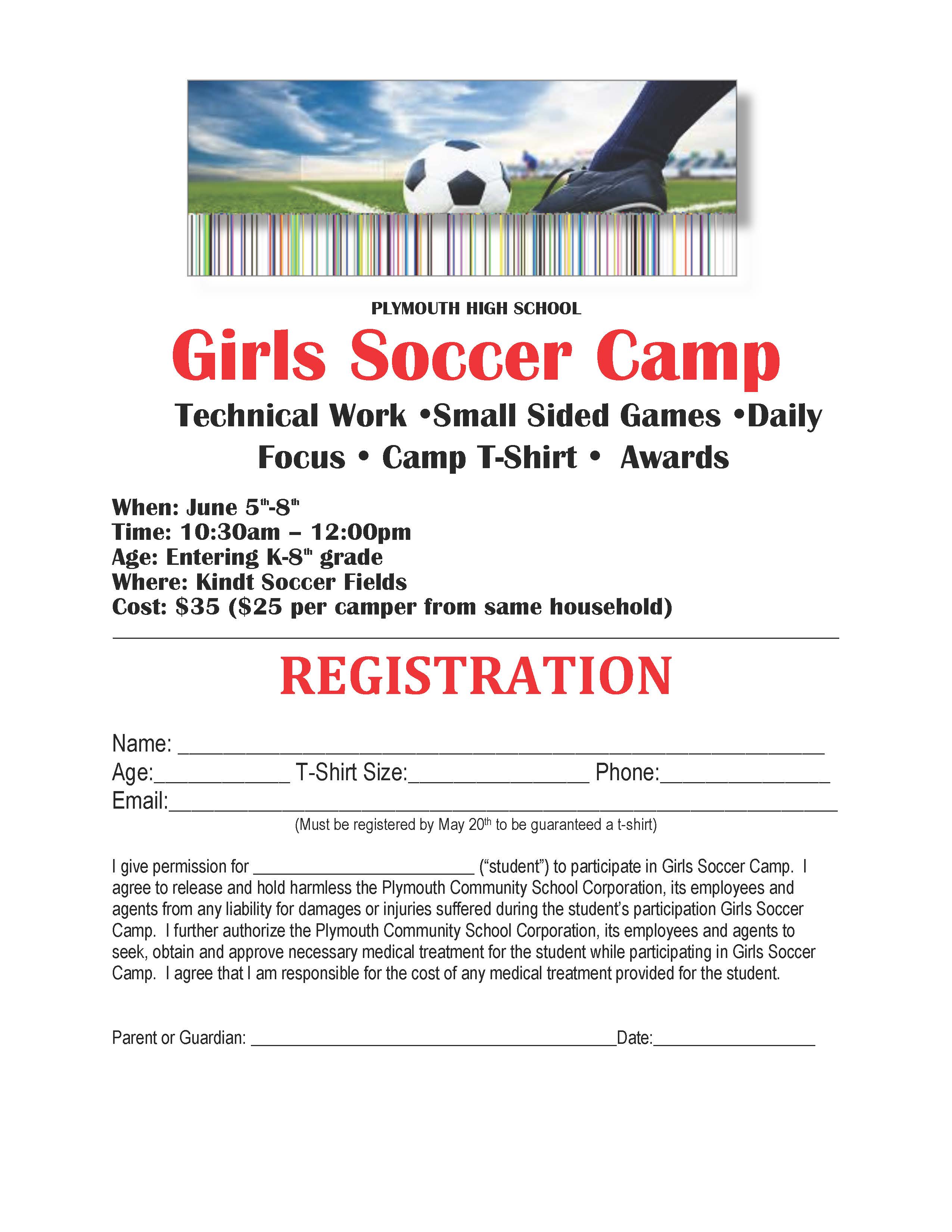 Girls Soccer Camp