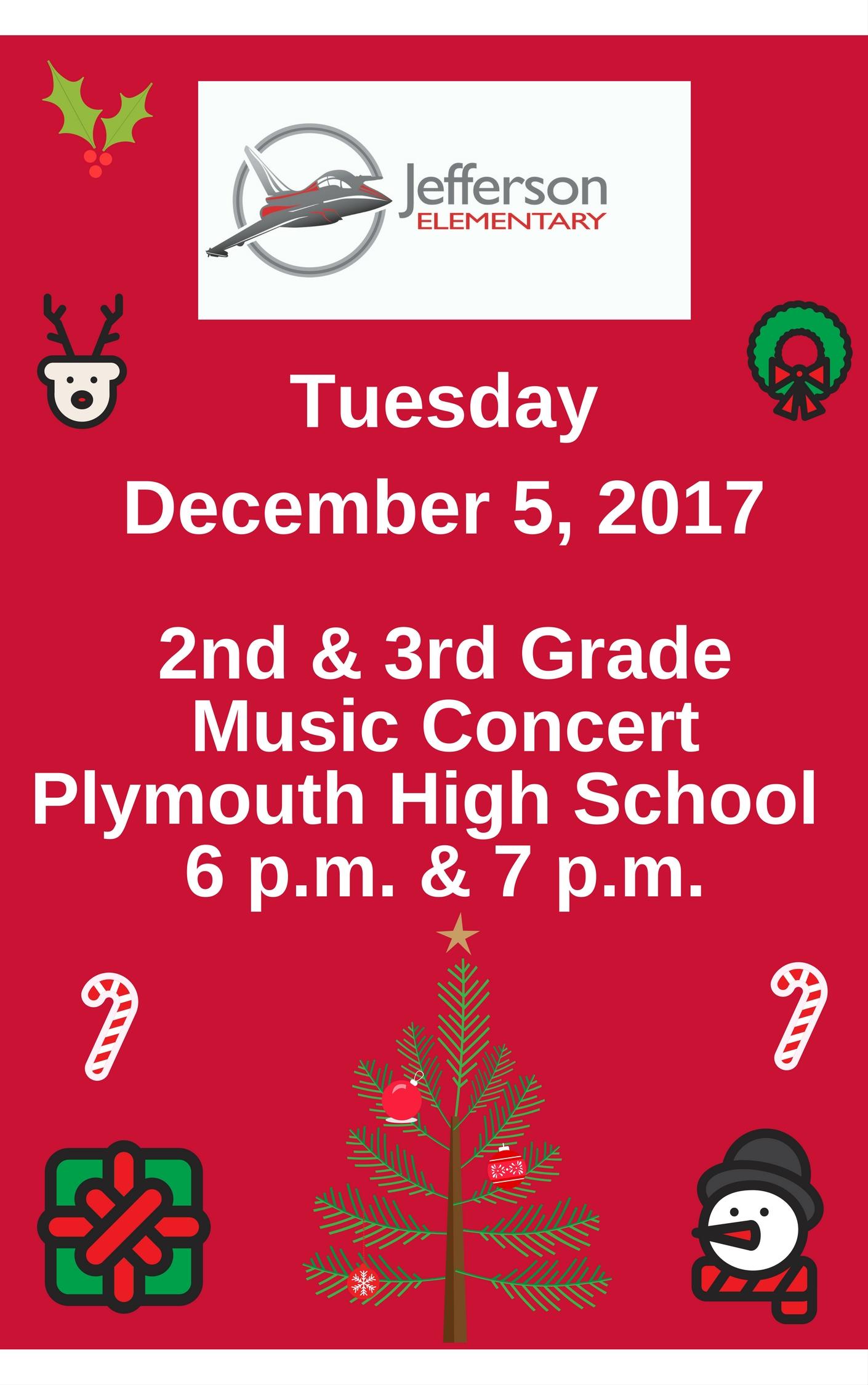 Jefferson Holiday Music Concert on December 5, 2017