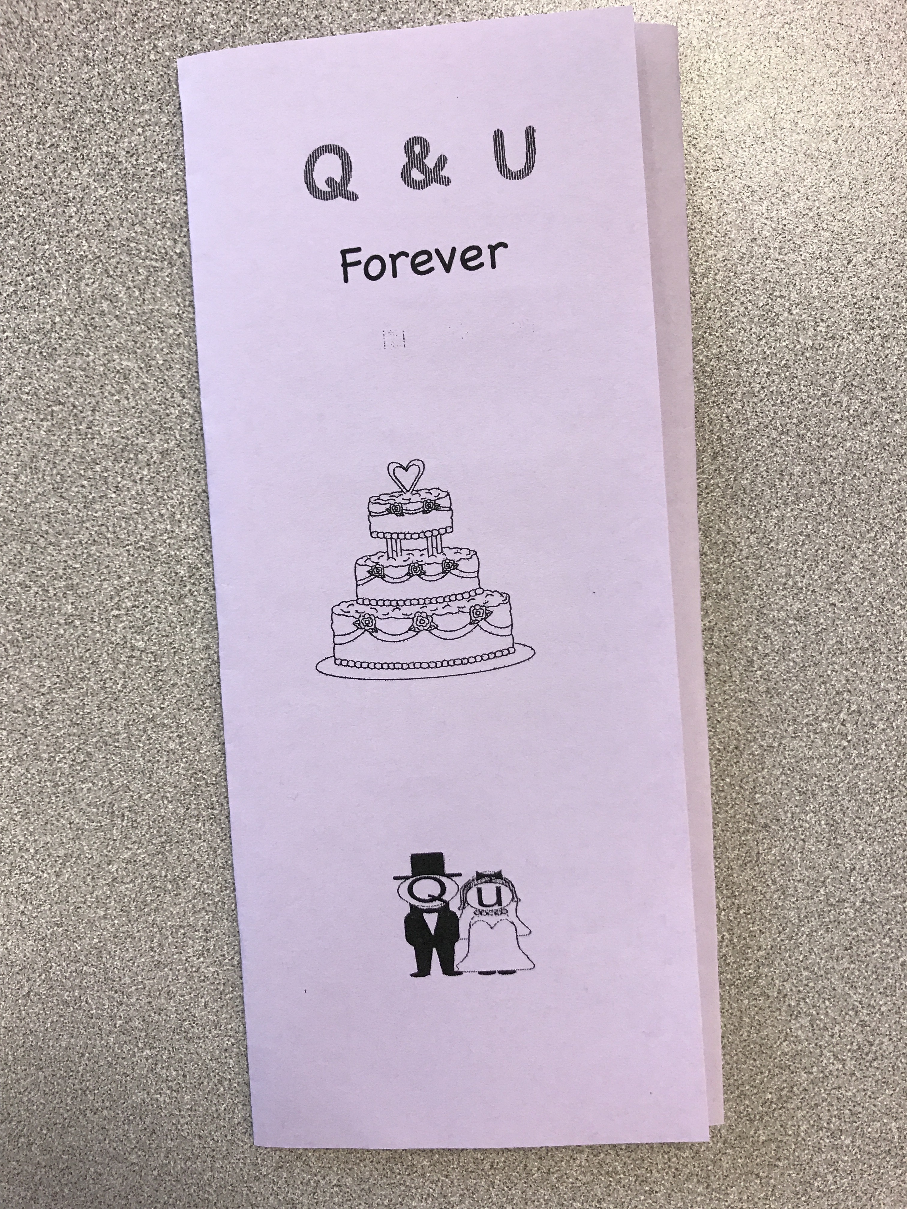 QU Wedding Program