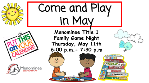 Menominee Title I family game night