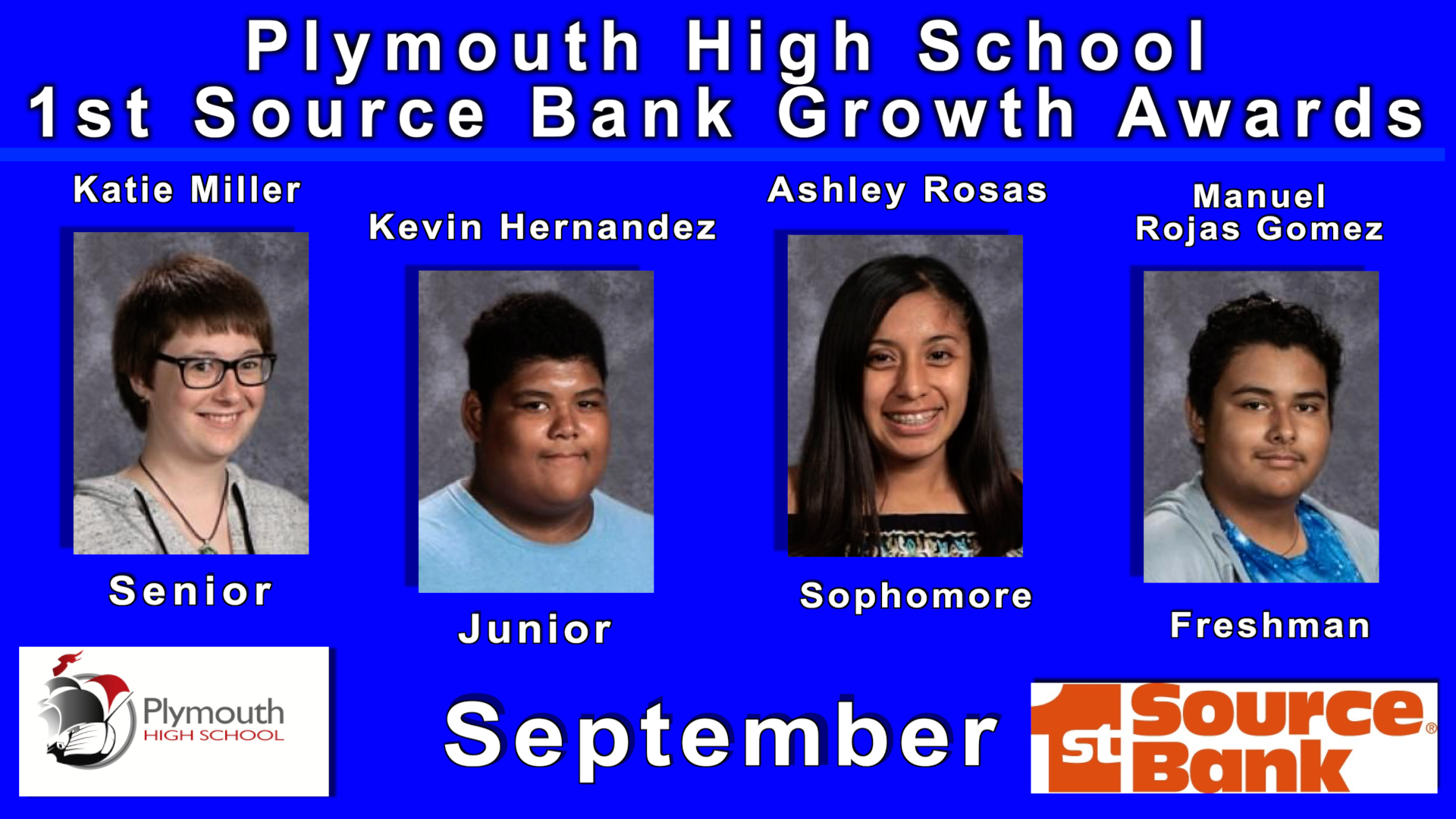 1st Source Bank Growth Awards for September