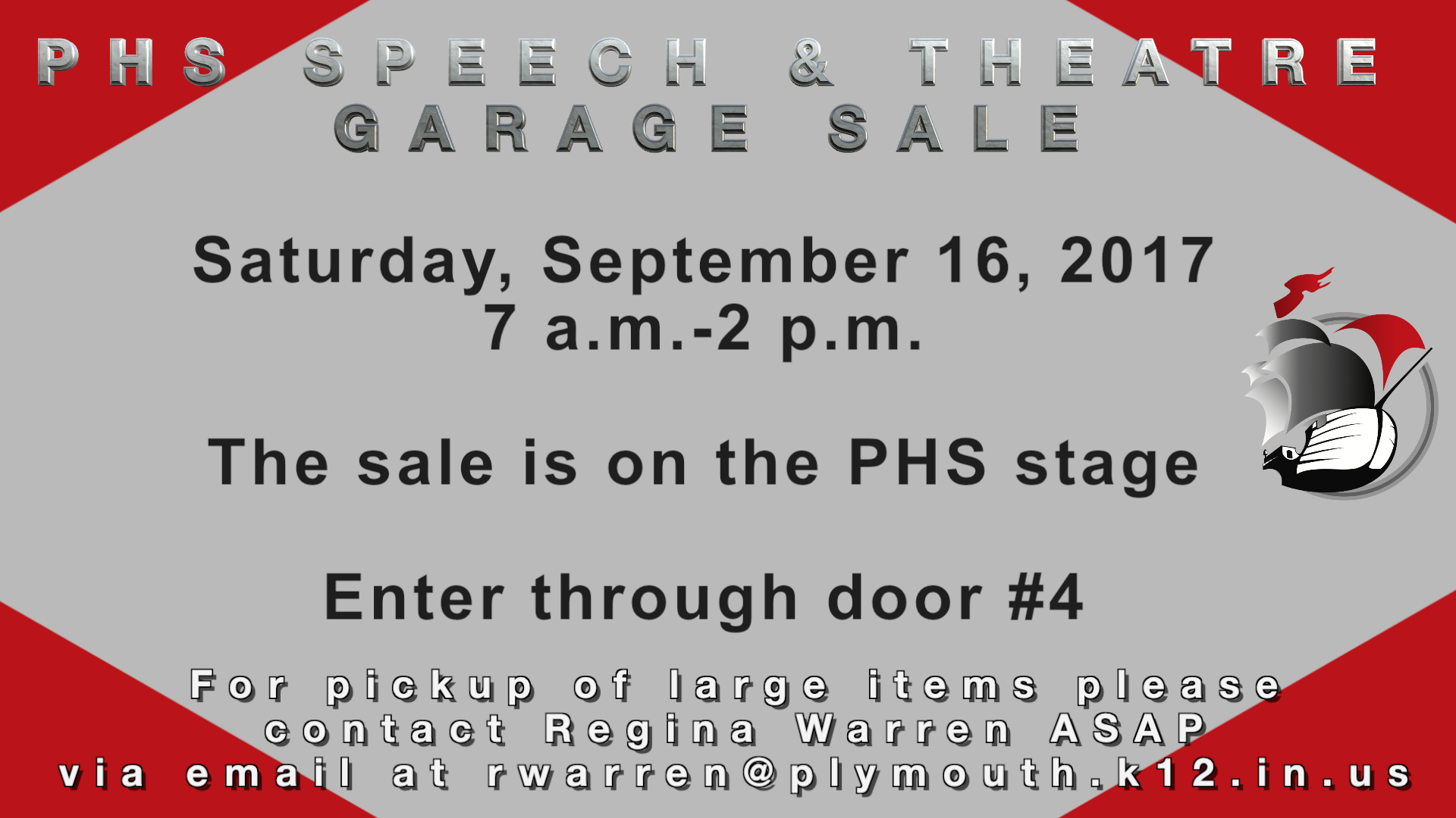 PHS Speech and Theatre Garage Sale