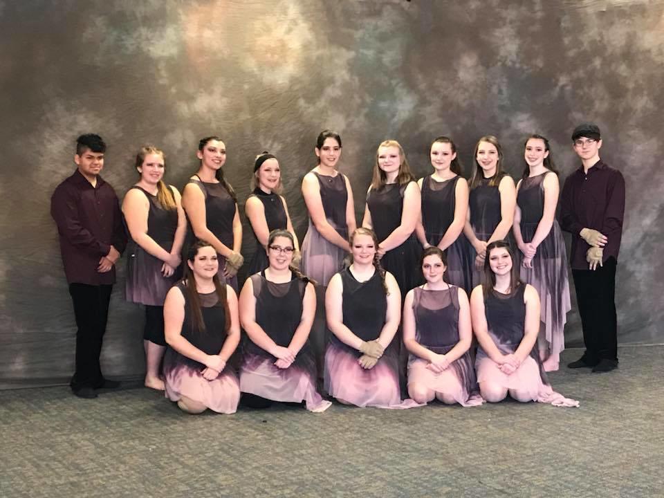PHS Winter Guard Group Formal Picture