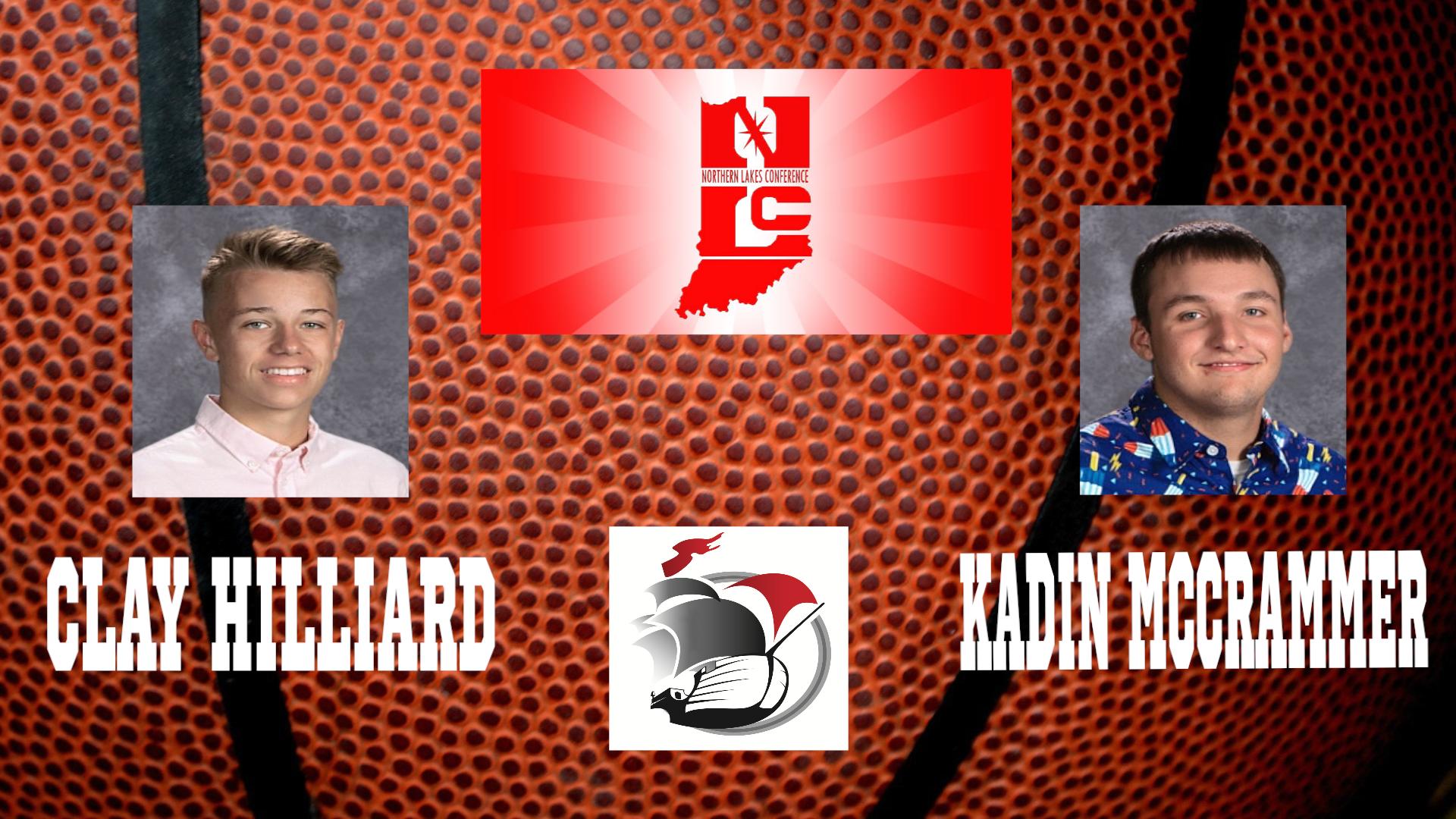 Northern Lakes Conference Clay Hilliard and Kadin McCrammer