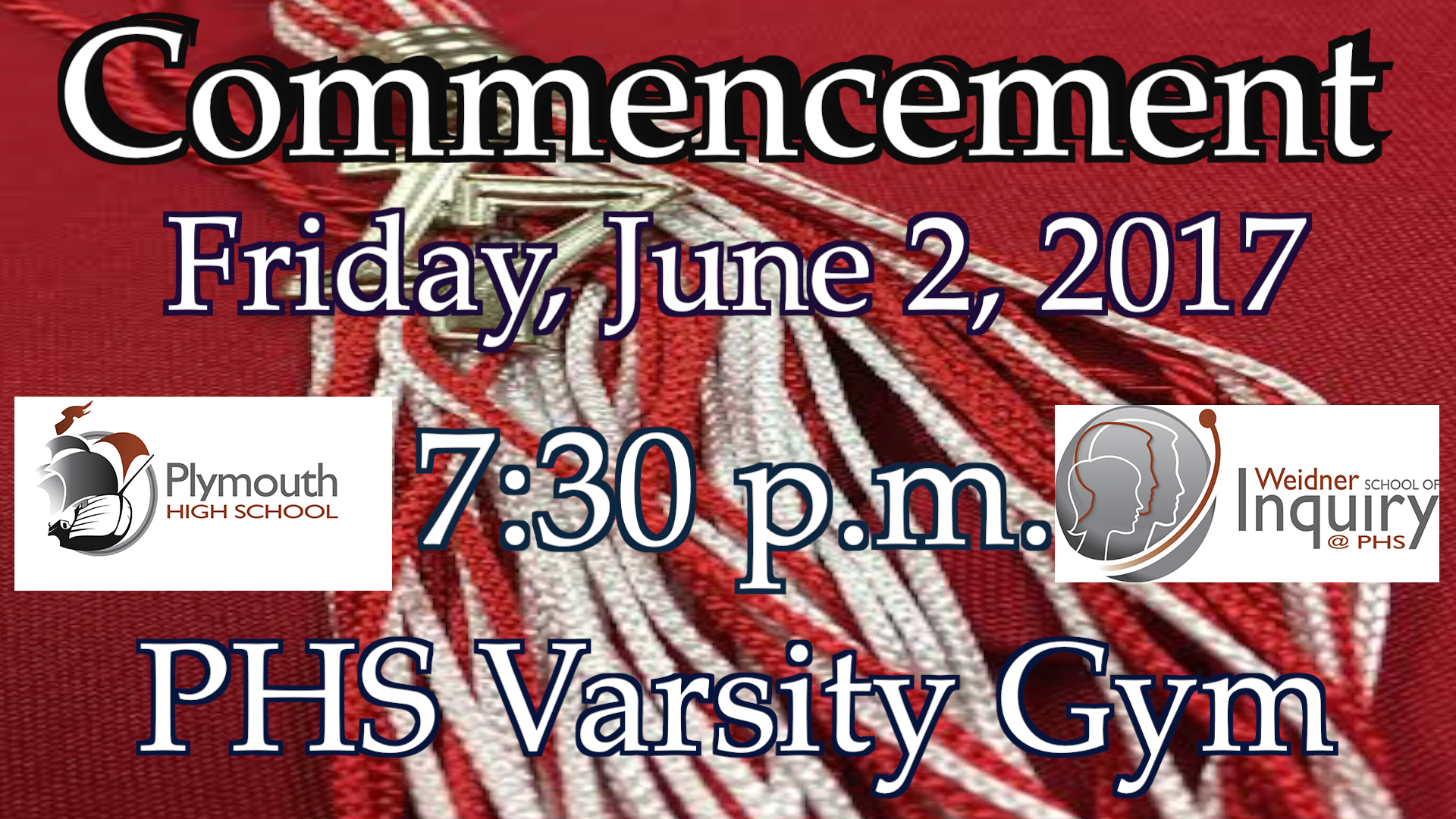 PHS Commencement Friday, June 2