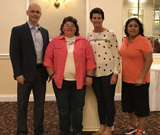 Andy Hartley - PCSC Superintendent  Patricia Ortiz - Washington Discovery Academy Cafeteria Kelsey Flynn - PHS College and Career Center Coordinator Norma Rodriguez - Riverside Intermediate Migrant Liaison Not In Photo: Char Hansen - Menominee Case Conference Coordinator Joyce Lacher - Lincoln Jr. High Cafeteria