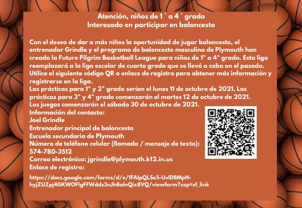 Basketball Camp Information on Basketball background in Spanish