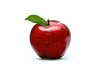 red shiny apple