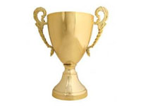 Trophy gold cup