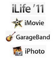 iLife 11 with iMovie, Garage Band, and iPhoto
