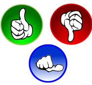 Thumbs Up - Side - Down