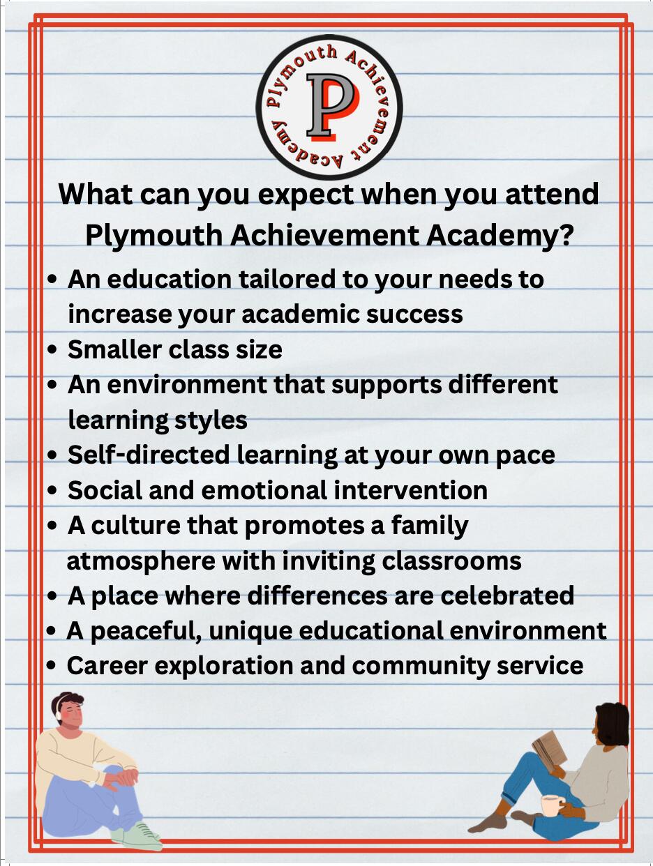 what you can expect at plymouth achievment academy