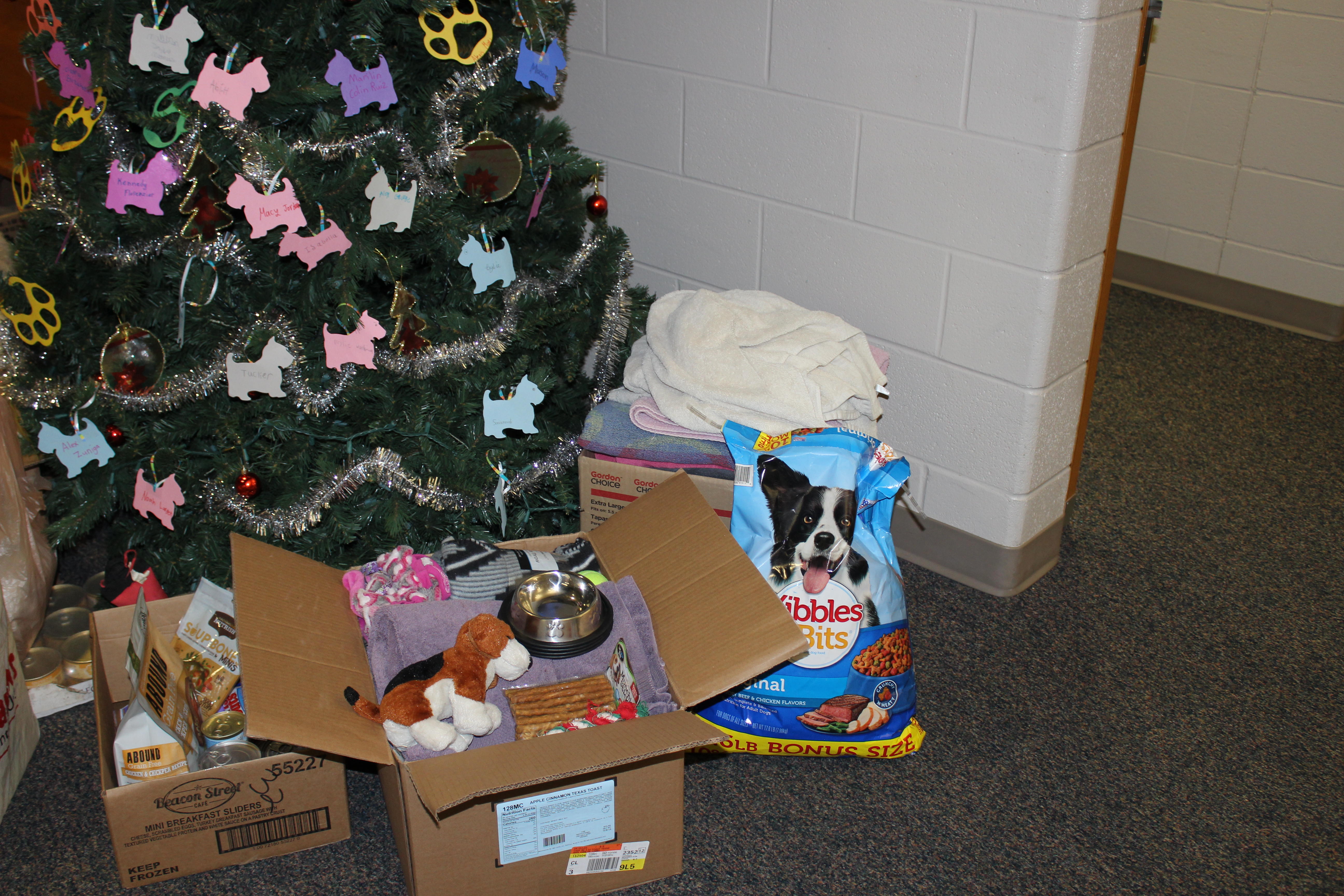 Humane Society donations and Christmas Tree