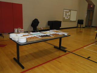 Donuts on table at Menominee School
