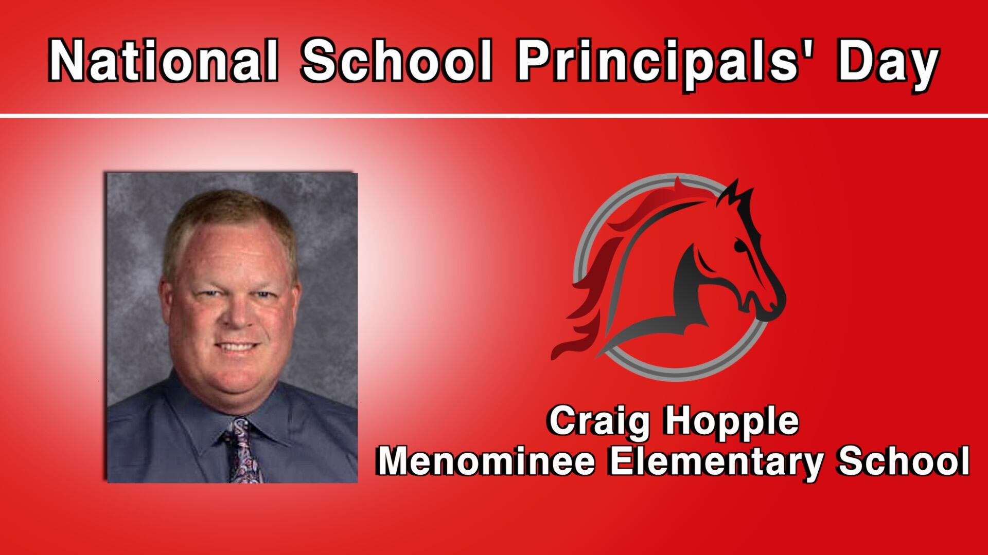 National School Principals' Day-Craig Hopple-Menomnee logo
