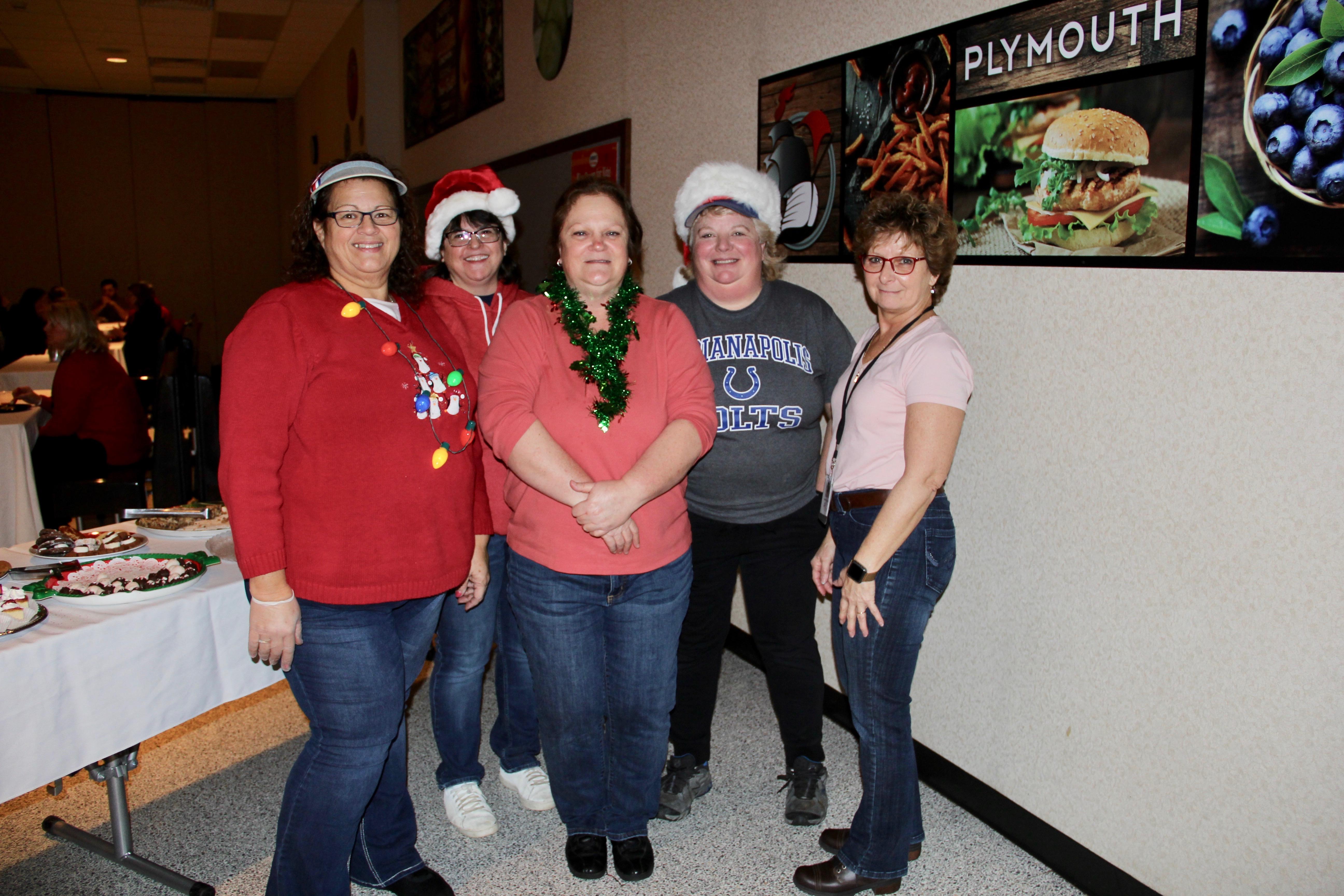 PHS Cafeteria Staff at holiday gathering.