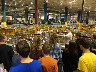 PHS students at a local business for manufacturing day.