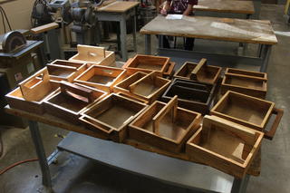 Custom-made boxes with different handles